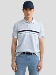 Koszulka męska polo błękitna Poloer 400. Niebieskie koszulki polo męskie Big Star, l, z aplikacjami, z dzianiny, eleganckie, bez ramiączek. W wyprzedaży za 39.99 zł.