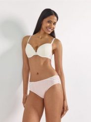 Bawełniane majtki figi 3 pack - złamana biel. Figi damskie Reserved, l, bez wzorów, z bawełny. Za 59.99 zł.