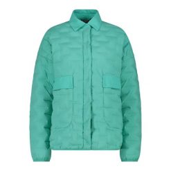 Damska kurtka puchowa CMP. Niebieskie kurtki damskie CMP, na zimę, bez wzorów, z puchu, bez kaptura. Za 614.00 zł.