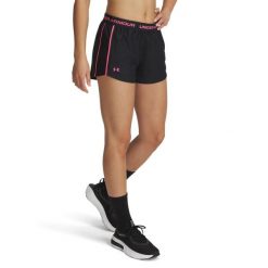 Szorty damskie Under Armour Tech™ Play Up. Czarne szorty sportowe damskie Under Armour, l, bez wzorów, z dzianiny, na fitness i siłownię. Za 147.90 zł.