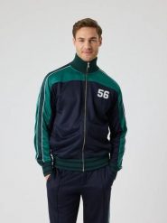 Bjorn_borg ACE RETRO TRACK JACKET 56 — męska kurtka NIGHT SKY. Niebieskie kurtki sportowe męskie Björn Borg, m, bez wzorów, tenisowe. Za 461.50 zł.