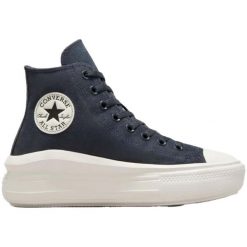 Trampki damskie Converse Chuck Taylor All Star Move Platform. Czarne trampki i tenisówki damskie Converse, bez wzorów, retro, bez zapięcia. Za 299.99 zł.