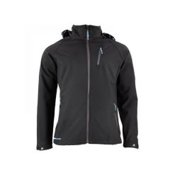 Kurtka Peak Mountain Softshell. Niebieskie kurtki męskie Peak Mountain, m, bez wzorów, z poliesteru, klasyczne, bez kaptura. Za 289.00 zł.