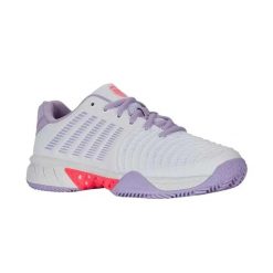 Buty Sportowe Damskie Express Light 3 Clay. Białe obuwie sportowe damskie K-SWISS, bez wzorów, z gumy, tenisowe. Za 534.00 zł.