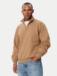 Lacoste Bluza SH8866 Brązowy jasny Regular Fit. Brązowe bluzy męskie Lacoste, m, bez wzorów, z bawełny, bez kaptura. Za 639.99 zł.