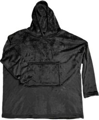 INTESI BLUZA PLUSZOWA CZARNA / SNUDDIE. Czarne bluzy damskie Intesi, bez wzorów, bez kaptura. Za 90.75 zł.