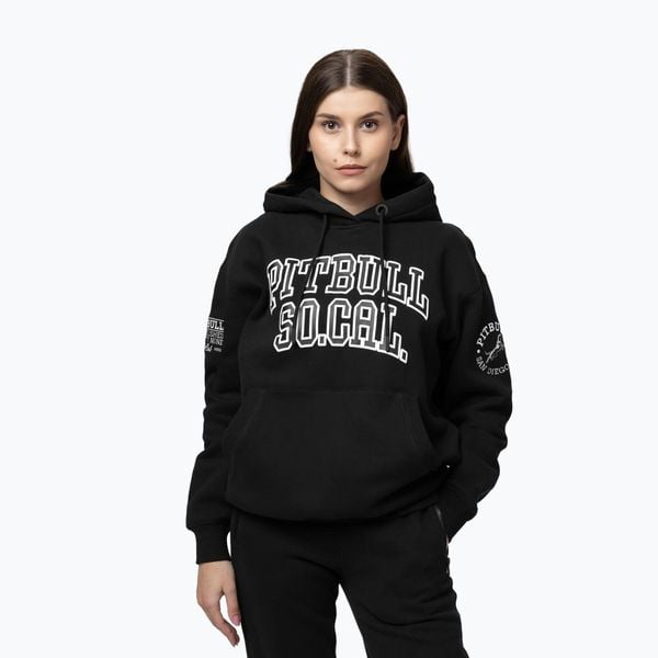 Bluza damska Pitbull Fiora Hooded. Czarne bluzy damskie PITBULL, m, bez wzorów, z bawełny, bez kaptura. Za 188.99 zł.