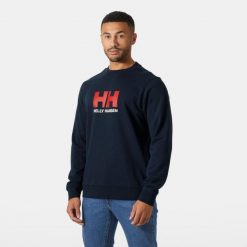 Bluza Helly Hansen Logo. Niebieskie bluzy sportowe męskie Helly Hansen, m, bez wzorów, bez kaptura. Za 333.50 zł.