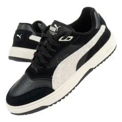 Buty Puma Doublecourt W 393284 04 czarne. Czarne obuwie sportowe damskie bez wzorów, z gumy. Za 304.14 zł.