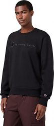 Champion Bluza męska Crewneck Sweatshirt czarna 220272 KK001 L. Czarne bluzy męskie Champion, l, bez wzorów, bez kaptura. Za 228.99 zł.