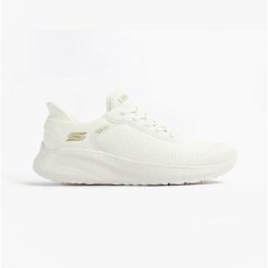 Skechers BOBS Sport Squad Chaos, Sneaker Slip-ins Fitness Donna -. Białe trampki i tenisówki damskie Skechers, bez wzorów, z syntetyku, sportowe, bez zapięcia. Za 239.99 zł.