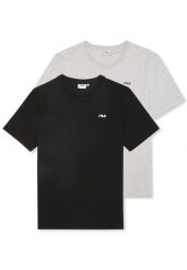 Koszulka Fila Brod (x2). Czarne koszulki sportowe męskie Fila, s, z aplikacjami, z materiału, bez kołnierzyka, bez ramiączek. Za 126.99 zł.