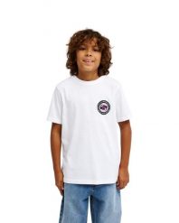 Koszulka z krótkim rękawem dla Chłopcy EV DUALITY Biały. Białe t-shirty dla chłopców Quiksilver, bez wzorów, z bawełny, bez ramiączek. Za 74.99 zł.