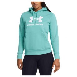 Bluza damska Under Armour Rival Fleece Big Logo Hoody. Niebieskie bluzy damskie Under Armour, xs, bez wzorów, bez kaptura. W wyprzedaży za 237.30 zł.