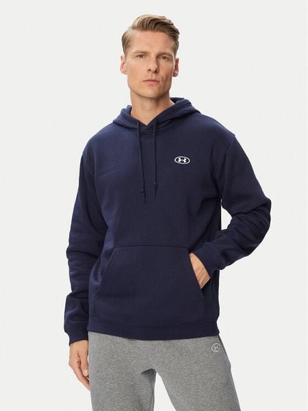 Under Armour Bluza Ua Rival 6013448 Granatowy Regular Fit. Niebieskie bluzy męskie Under Armour, m, bez wzorów, z bawełny, bez kaptura. Za 239.99 zł.