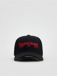 Czapka z daszkiem SUPERMAN™ - czarny. Czarne czapki i kapelusze męskie Reserved, bez wzorów. Za 49.99 zł.