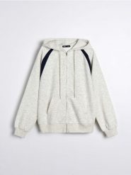 Bluza z raglanowymi rękawami - szary. Szare bluzy damskie Sinsay, l, bez wzorów, bez kaptura. W wyprzedaży za 33.99 zł.