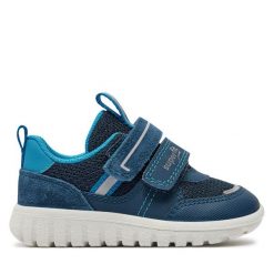 Sneakersy Superfit. Niebieskie trampki i tenisówki chłopięce Superfit, bez wzorów, bez zapięcia. Za 269.99 zł.