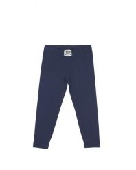 Legginsy dziewczęce. Niebieskie legginsy dla dziewczynek LEONE 1947 APPAREL, bez wzorów, z bawełny. Za 63.11 zł.