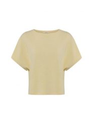 Opus Koszulka Kobiety Bawełna żółty, L. Żółte t-shirty damskie Opus, l, bez wzorów, z bawełny, bez kołnierzyka. Za 199.95 zł.