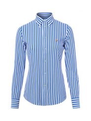 Polo Ralph Lauren Bluzka Kobiety Bawełna niebieski, M. Niebieskie bluzki damskie Polo Ralph Lauren, m, bez wzorów, z bawełny, bez kołnierzyka, bez ramiączek. Za 599.95 zł.