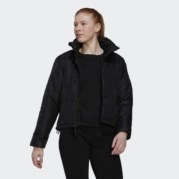 BSC Insulated Jacket. Czarne kurtki damskie Adidas, l, bez wzorów, z materiału, bez kaptura. W wyprzedaży za 329.35 zł.
