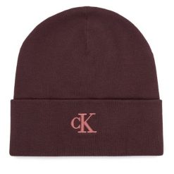 Czapka Calvin Klein. Czerwone czapki i kapelusze damskie Calvin Klein, na zimę, bez wzorów. Za 129.99 zł.