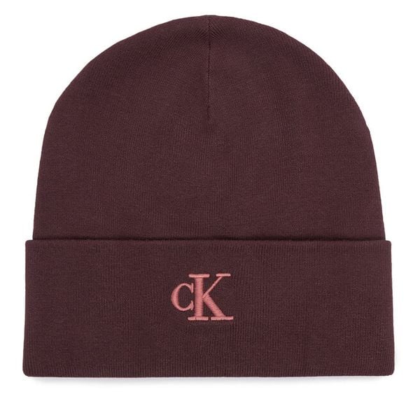 Czapka Calvin Klein. Czerwone czapki i kapelusze damskie Calvin Klein, na zimę, bez wzorów. Za 129.99 zł.