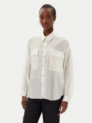 Rinascimento Koszula CFC0123656003 Écru Relaxed Fit. Bluzki damskie Rinascimento, xl, bez wzorów, z syntetyku, bez kołnierzyka, bez ramiączek. Za 179.99 zł.