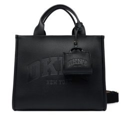 Torebka DKNY. Czarne torebki do ręki damskie DKNY, bez wzorów, klasyczne, bez dodatków. Za 699.99 zł.