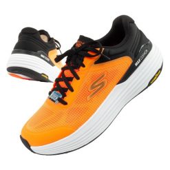 Buty sportowe męskie Skechers Max Cushioning do biegania. Brązowe buty sportowe męskie Skechers, z materiału, bez zapięcia, do biegania. Za 299.00 zł.