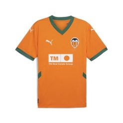 Męska trzecia koszulka Valencia CF 24/25 PUMA Rickie Orange Vine. Brązowe koszulki sportowe męskie Puma, m, bez wzorów, bez kołnierzyka, bez ramiączek, do piłki nożnej. W wyprzedaży za 363.80 zł.
