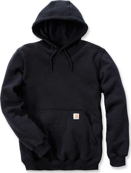 Carhartt Midweight Hooded Sweatshirt Black. Czarne bluzy męskie Carhartt, m, bez wzorów, bez kaptura. Za 241.31 zł.