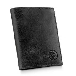 Portfel męski BETLEWSKI BPM-BB-62 CZARNY. Czarne portfele męskie Betlewski, bez wzorów, ze skóry. Za 119.99 zł.