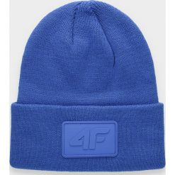Czapka uniseks CAU212 - kobalt. Czapki i kapelusze damskie 4f, bez wzorów. Za 39.99 zł.