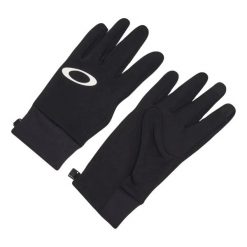 Rękawice Zimowe Unisex Oakley Latitude Fleece Gloves. Czarne rękawiczki męskie Oakley, na zimę, bez wzorów, sportowe. Za 119.99 zł.