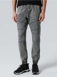 Jeansy jogger z efektem sprania - szary. Szare jeansy męskie Sinsay. Za 59.99 zł.