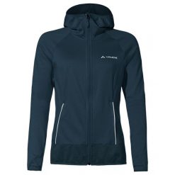 Bluza polarowa damska Vaude Tekoa Fleece Jacket II. Niebieskie bluzy sportowe damskie Vaude, bez wzorów, z elastanu, bez kaptura, snowboardowy. Za 424.50 zł.