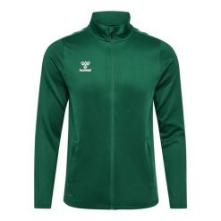 Damska bluza dresowa Hummel Core Xk. Zielone bluzy sportowe damskie Hummel, bez wzorów, z dresówki, bez kaptura, do piłki ręcznej. W wyprzedaży za 174.00 zł.