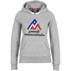 Damska bluza molleteon Peak Mountain Adriver. Szare bluzy damskie Peak Mountain, na zimę, bez wzorów, bez kaptura. W wyprzedaży za 167.50 zł.