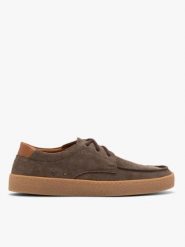 Welurowe półbuty męskie w stylu casual. Brązowe półbuty na co dzień męskie Brawo sp. z o.o., ze skóry, casualowe, bez zapięcia. Za 429.99 zł.