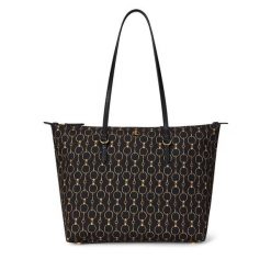Torebka LAUREN RALPH LAUREN. Czarne torebki do ręki damskie Lauren Ralph Lauren, bez wzorów, klasyczne, bez dodatków. Za 659.99 zł.