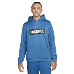 Męska Bluza Z Kapturem DF FC Libero. Niebieskie bluzy męskie Nike, m, bez wzorów, z kapturem. Za 220.99 zł.