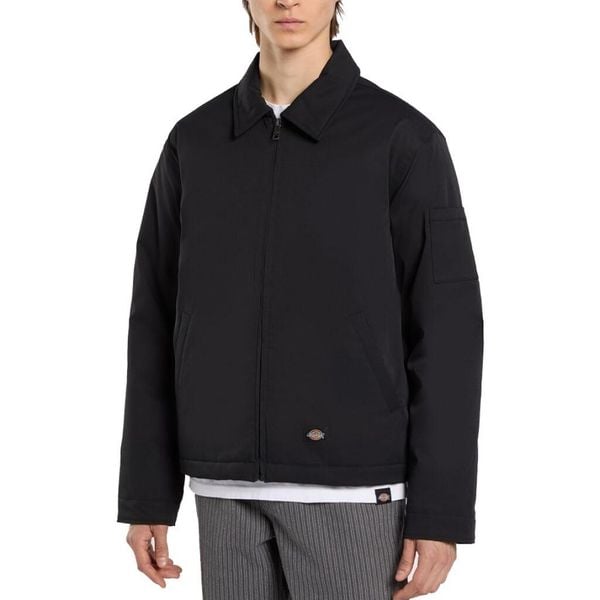 Kurtka DICKIES EISENHOWER Czarny. Czarne kurtki męskie Dickies, s, bez wzorów, z tkaniny, bez kaptura. Za 351.99 zł.