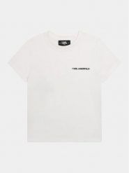 Karl Lagerfeld Kids T-Shirt Z30056 S Biały Regular Fit. Białe t-shirty dla chłopców Karl Lagerfeld Kids, bez wzorów, z bawełny, bez ramiączek. Za 239.99 zł.