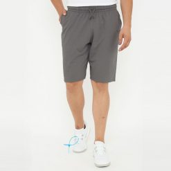 Szorty F 9 męskie ciemnoszare. Szare krótkie spodenki sportowe męskie Legea, m, bez wzorów, z bawełny. Za 72.00 zł.
