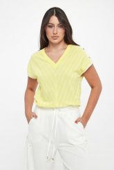 Bluzka dzianinowa damska w paski LIU JO. Swetry damskie Liu Jo, s, bez wzorów, z dzianiny, bez kołnierzyka, bez ramiączek, bez kaptura. Za 429.00 zł.