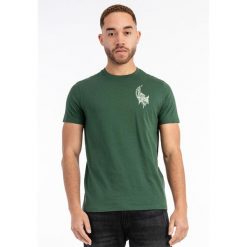 T-shirt regularny Tapout Mask. Zielone koszulki sportowe męskie TAPOUT, bez wzorów, bez kołnierzyka, bez ramiączek. Za 157.50 zł.
