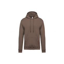 Bluza z kapturem Kariban. Brązowe bluzy męskie KARIBAN, m, bez wzorów, z kapturem. Za 175.00 zł.