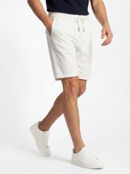 Scotch & Soda Bermudy z zawartością lnu Mężczyźni Bawełna biały, 31. Białe szorty męskie Scotch & Soda, na lato, m, bez wzorów, z bawełny, eleganckie. Za 279.95 zł.